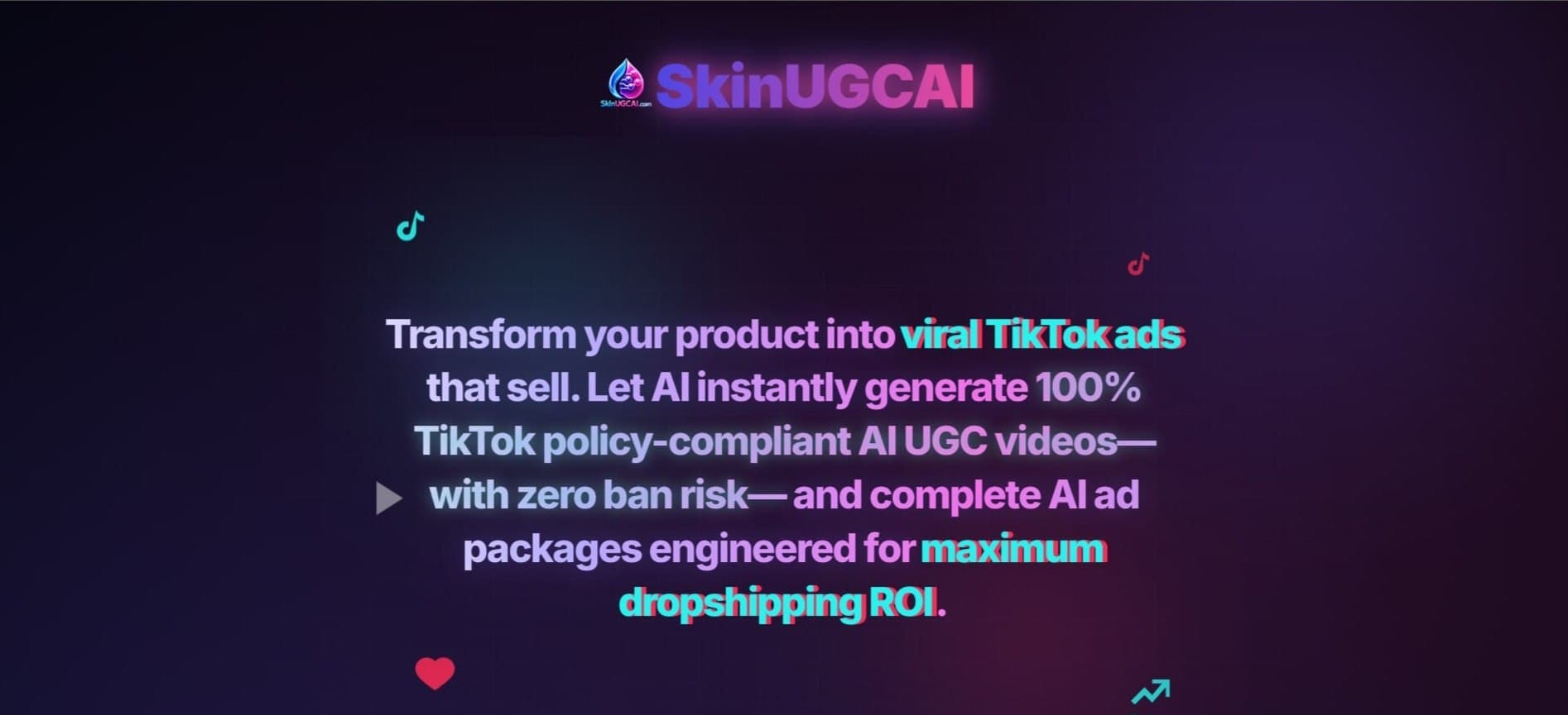 Skin UGC AI screenshot: Need AI UGC video ads for your skincare or dropshipping brand?
Skinugcai.com creates short-form AI...